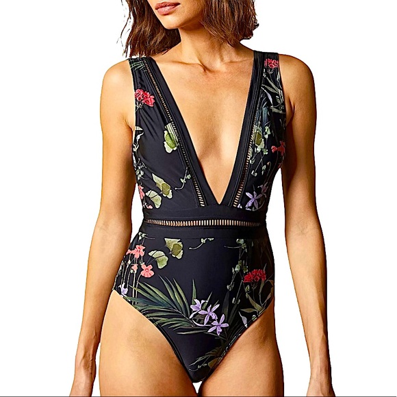 Ted Baker Other - NWT Ted Baker Gessie Highland Plunge One Piece Swimsuit